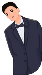 Illustration of the groom